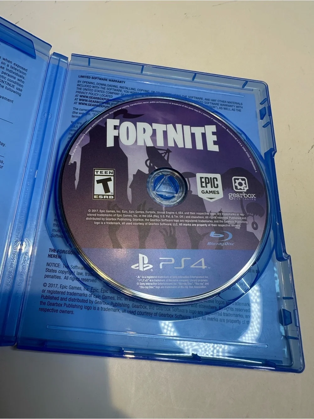 Fortnite PS4 Game Case - Epic Games (Blue)